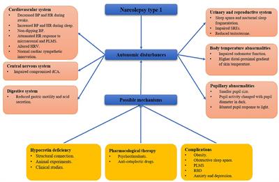 Progress of autonomic disturbances in narcolepsy type 1